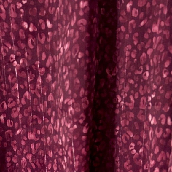 Ramy Brook Flutter Sleeve Kitty Blouse in Raspberry- Size Small - Picture 6 of 11